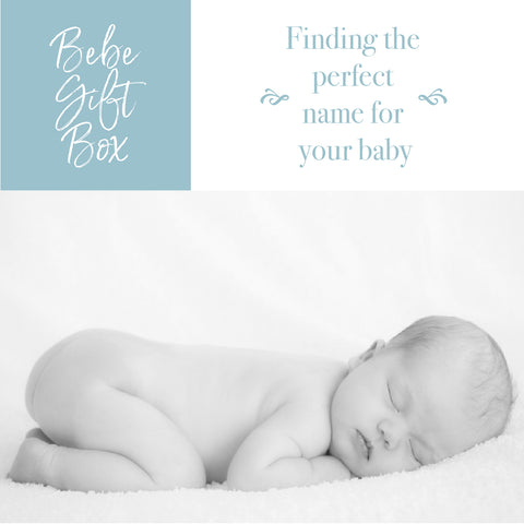 sleeping baby with the words finding the perfect name for your baby