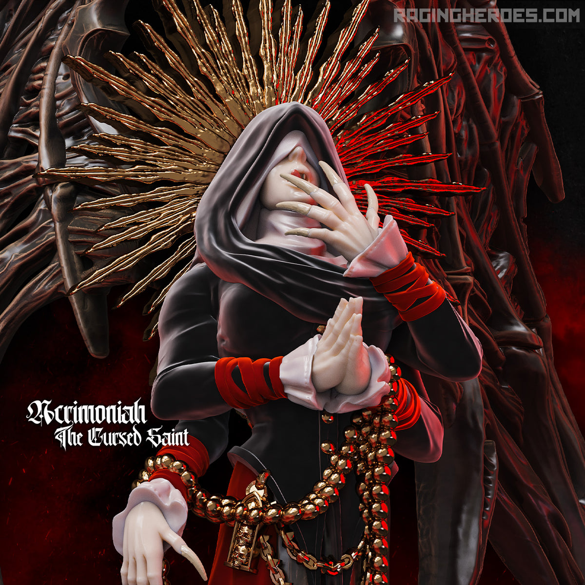 Acrimoniah, The Cursed Saint (Vampires - F) - Raging Heroes