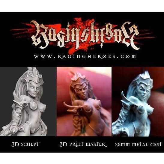 Sculpt-print-cast di una vestale sanguigna