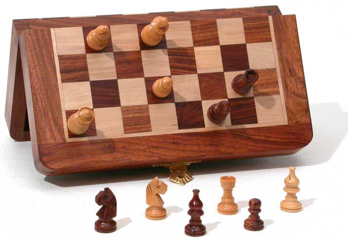 Chess Set - 7 Folding Wood Magnetic Chess – WorldWise Imports