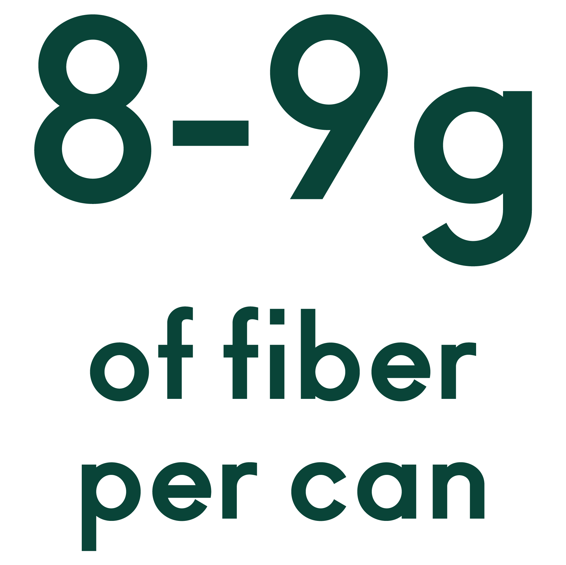 8-9 grams of fiber