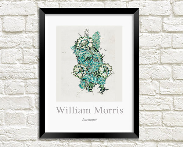William Morris Art Print: Anemone Design Artwork