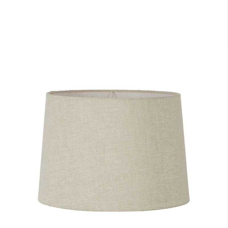 Linen Drum Lamp Shade Medium Light Natural – Zaffero Home