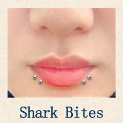 shark bites piercing