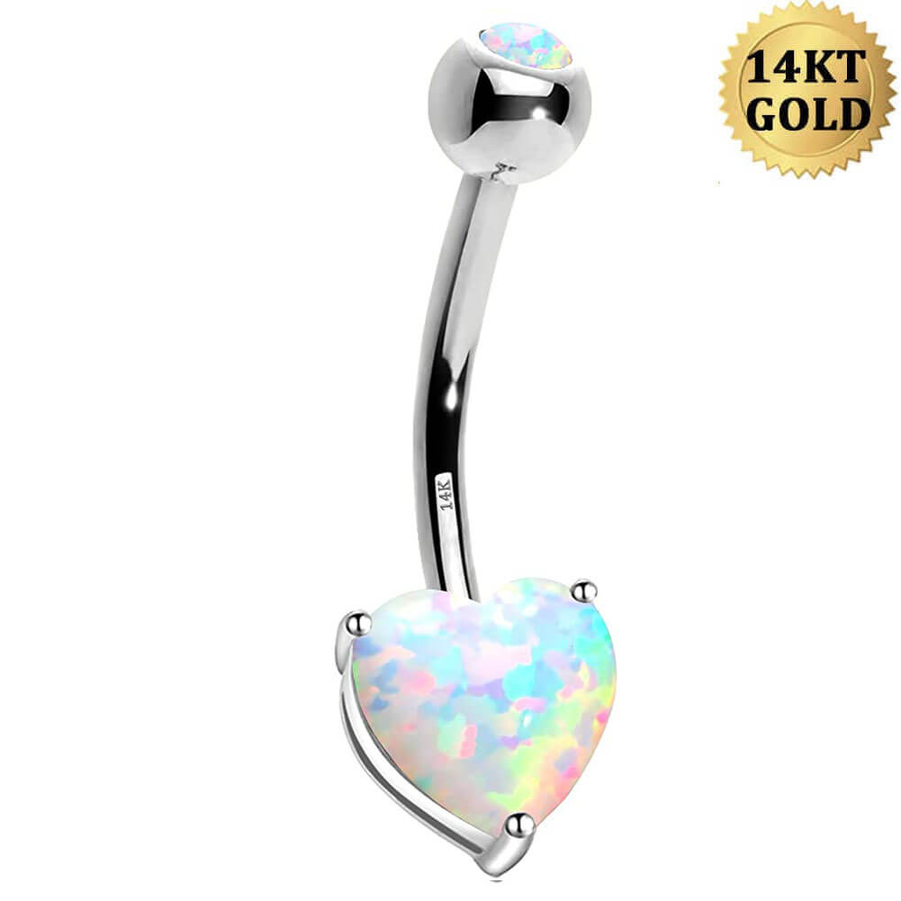 Buy 316L Surgical Steel Screw Hearts Pink Color Cubic Zirconia Belly Button  Ring Body Jewelry Piercing Navel Ring Barbells Online at Low Prices in  India | Amazon Jewellery Store - Amazon.in