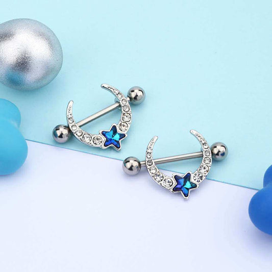 COCHARM 2pcs G23 Solid Titanium Nipple Rings for Women 14g Dog Paw Print  Nipple Barbells 14mm Hypoallergenic Nipple Piercing Cute Nipple Jewelry