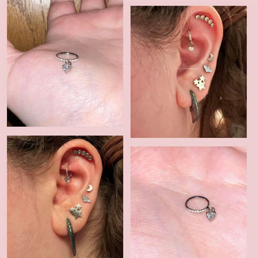 Flat Back Earrings 16G  Impuria Ear Piercing Jewelry