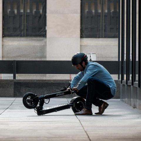 apollo explore electric scooter folding