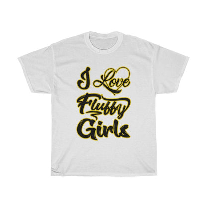 Men's Round Neck I love Fluffy Girls Heavy Cotton Tee – My