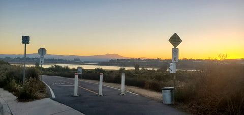 Bike trail leading into Uppper Newport Back Bay