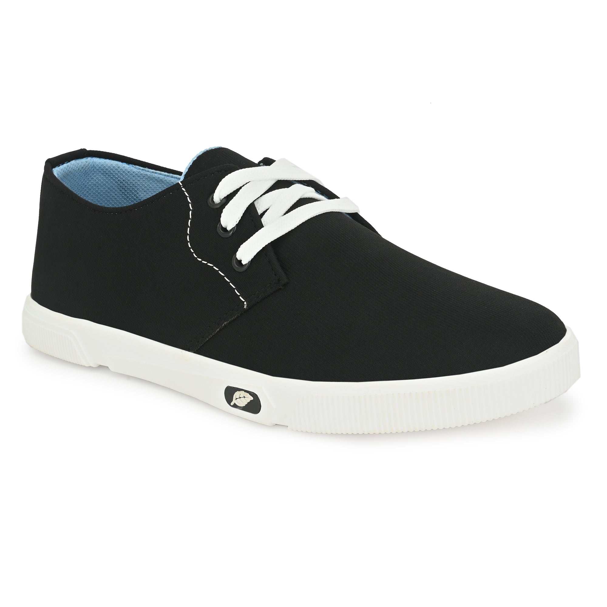 black casual canvas shoes