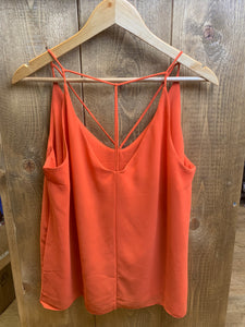 Orange strappy camisole