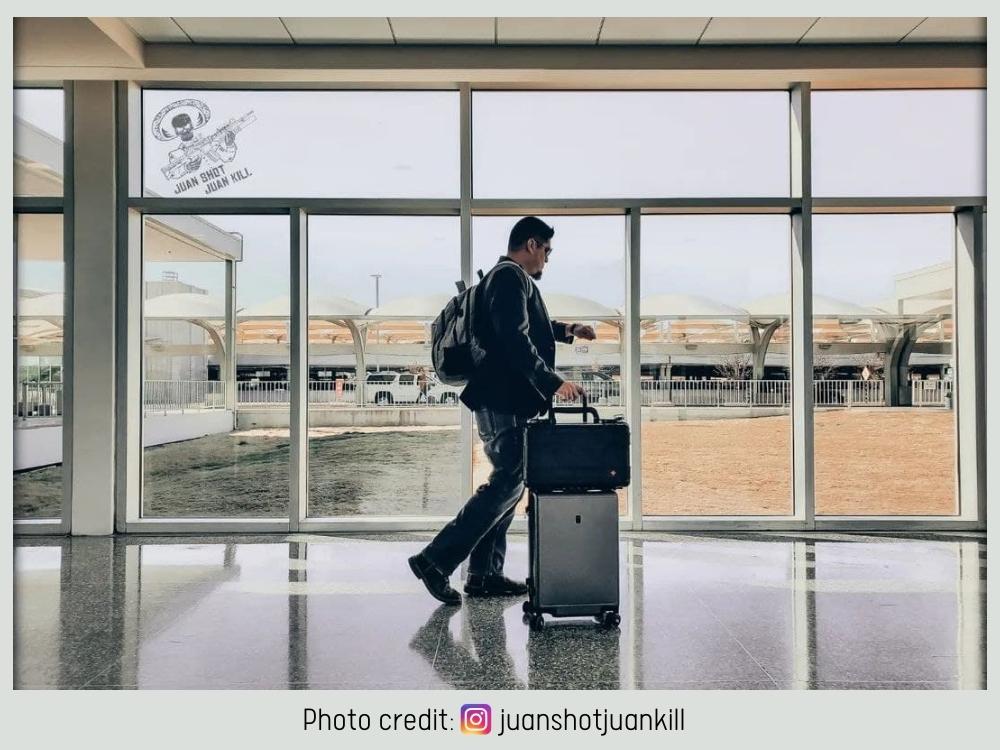 Étui à fusil D-Tap à l'aéroport