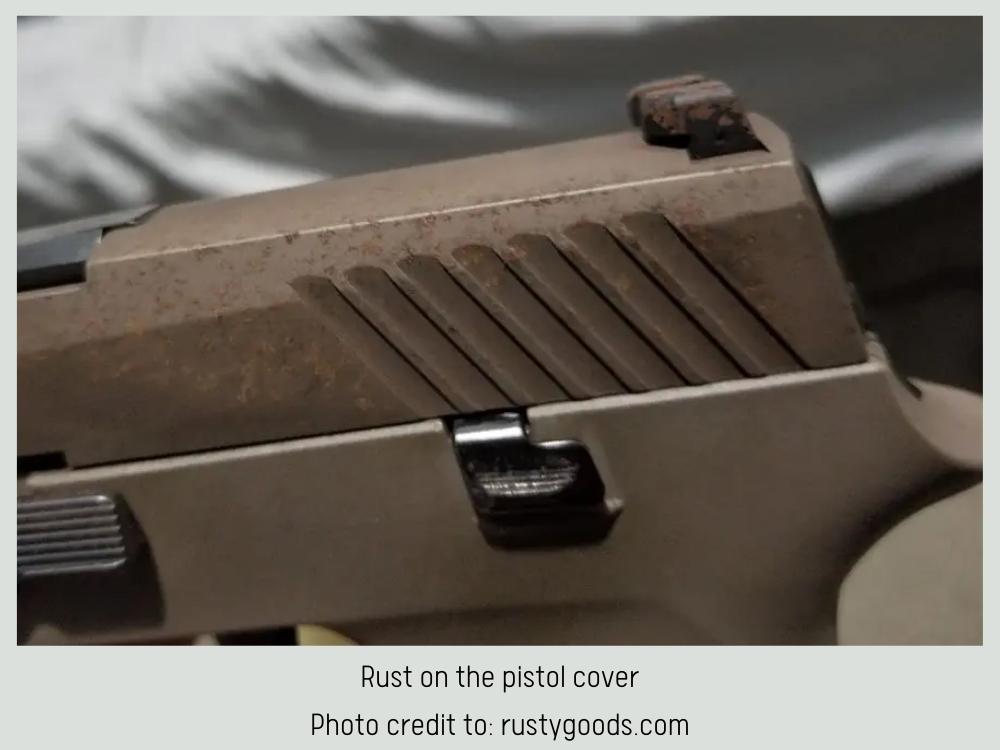 rust on a gun