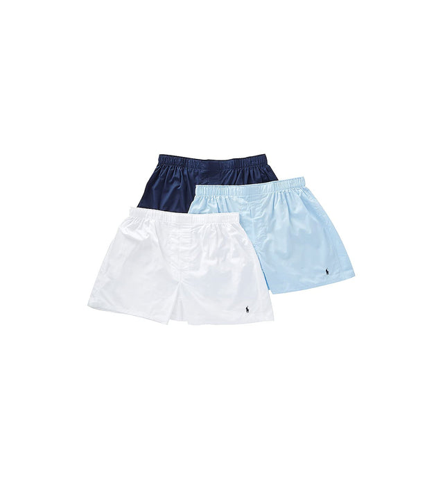 polo ralph lauren men's classic fit 3 packaged woven boxers