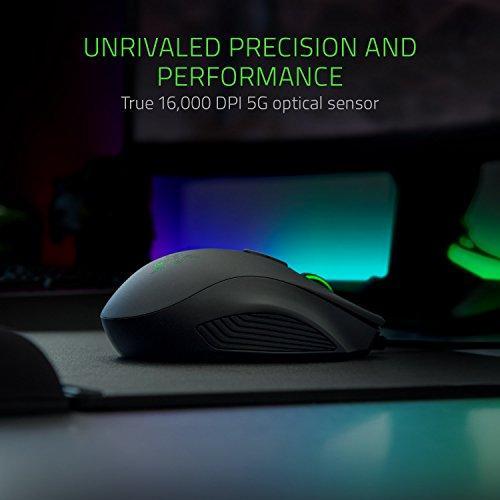 Razer RZ01-02410100-R3M1 Naga Trinity Chroma MMO Gaming Mouse , Up to 19 Programmable buttons- Interchangeable Side, Black-‎Razer- Smart Buy Direct AU