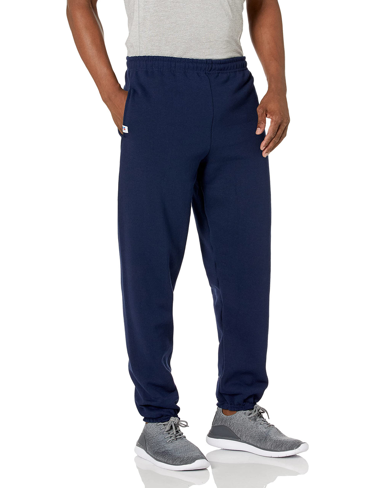 men's closed bottom sweatpants with pockets