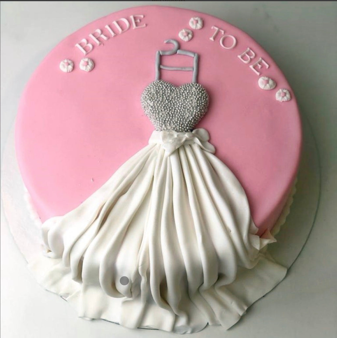 Bridal Shower Cake | Chocolate and white chocolate fondant w… | Flickr