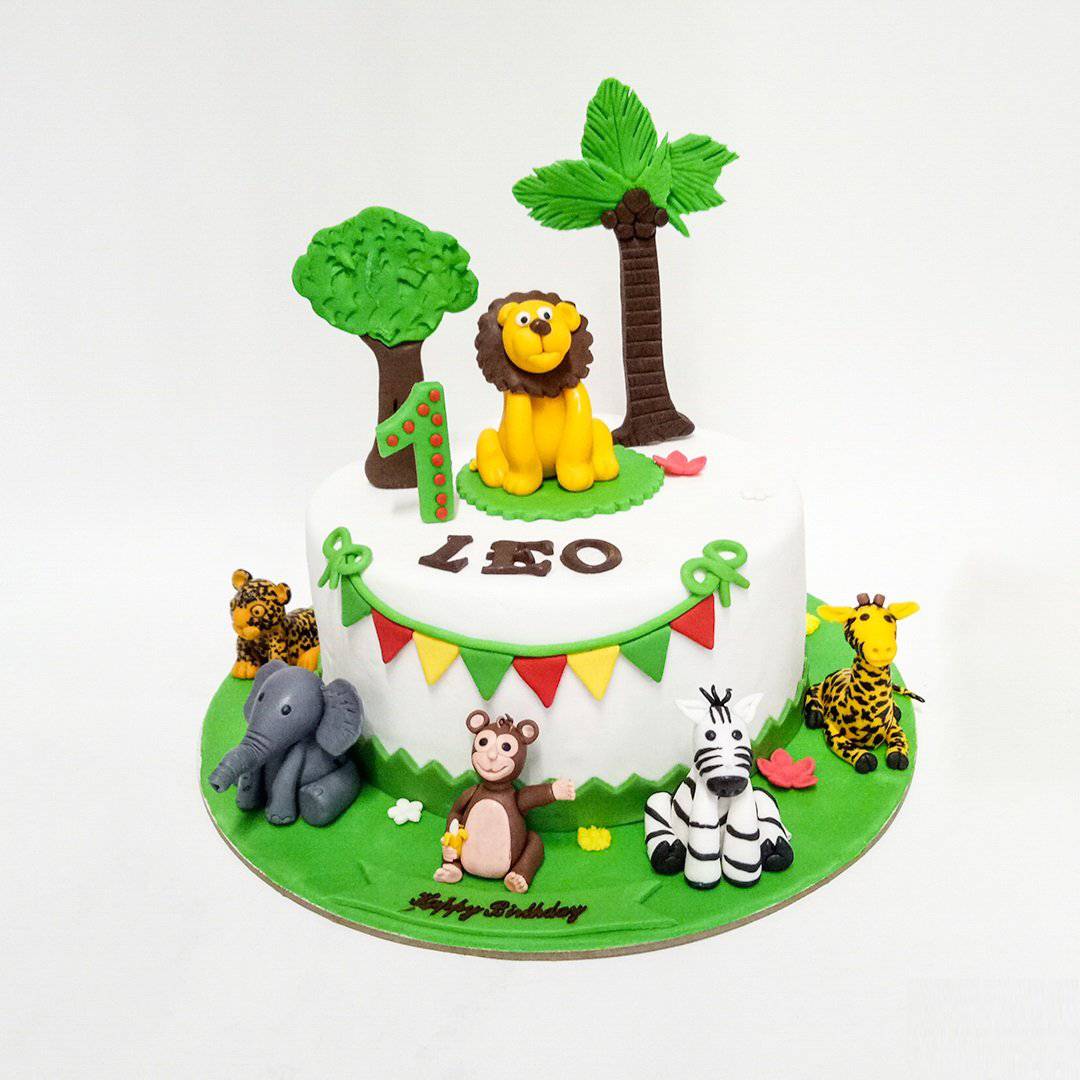 Jungle Birthday Cake Online Delivery | Yummycake