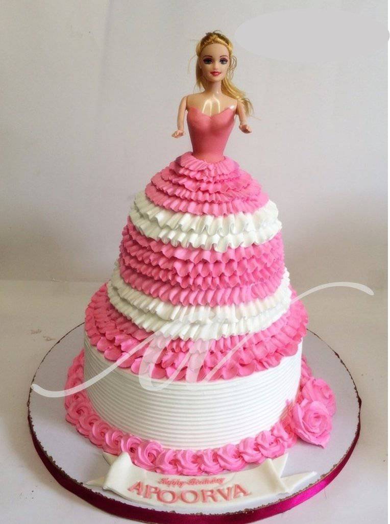 2 Layer Barbie Cake