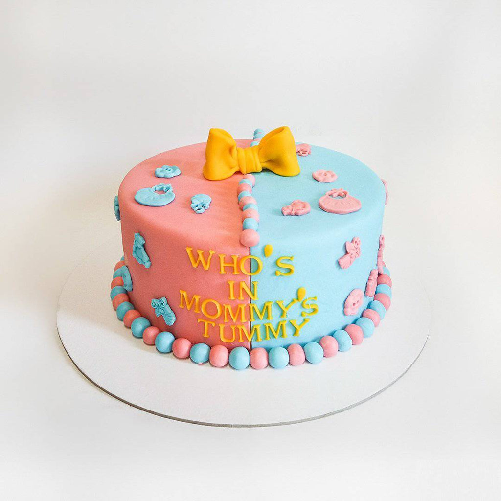 Baby Reveal Baby Shower Cake Aubree Haute Chocolaterie
