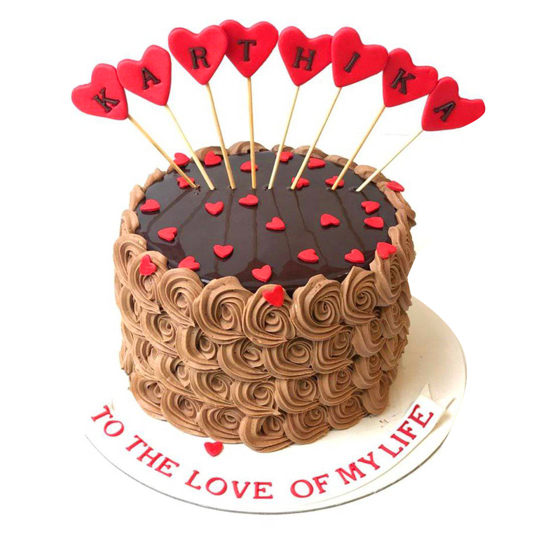 AK Cake Coner - Heart shaped birthday cake design with... | Facebook