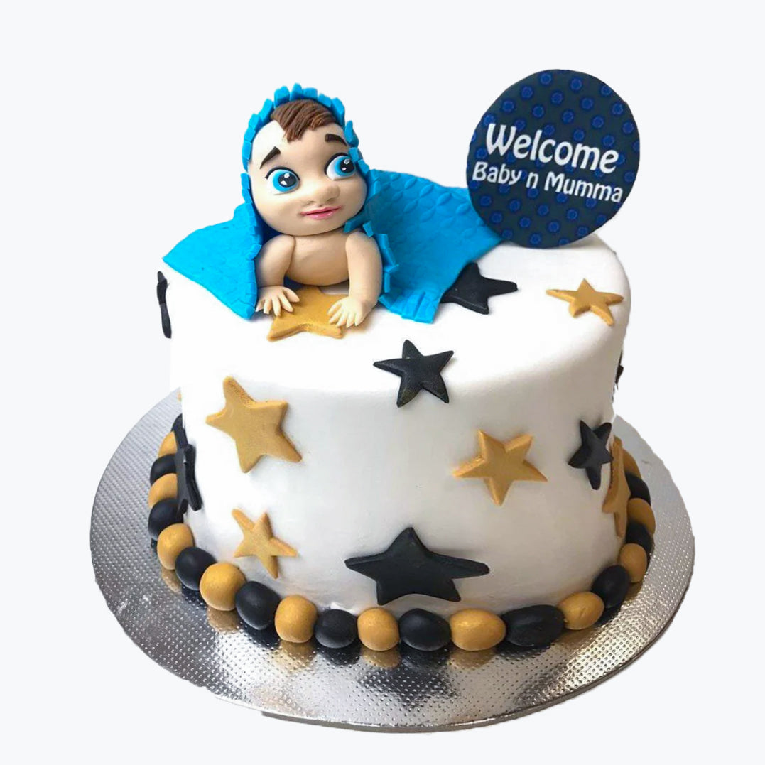 Baby Welcome Cake- Order Online Baby Welcome Cake @ Flavoursguru