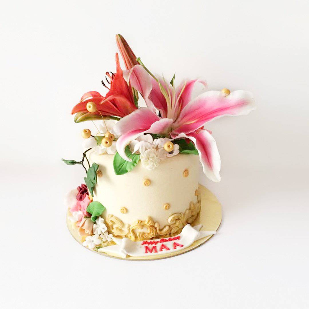Calla Lily wedding cake « BAKING PROJECT