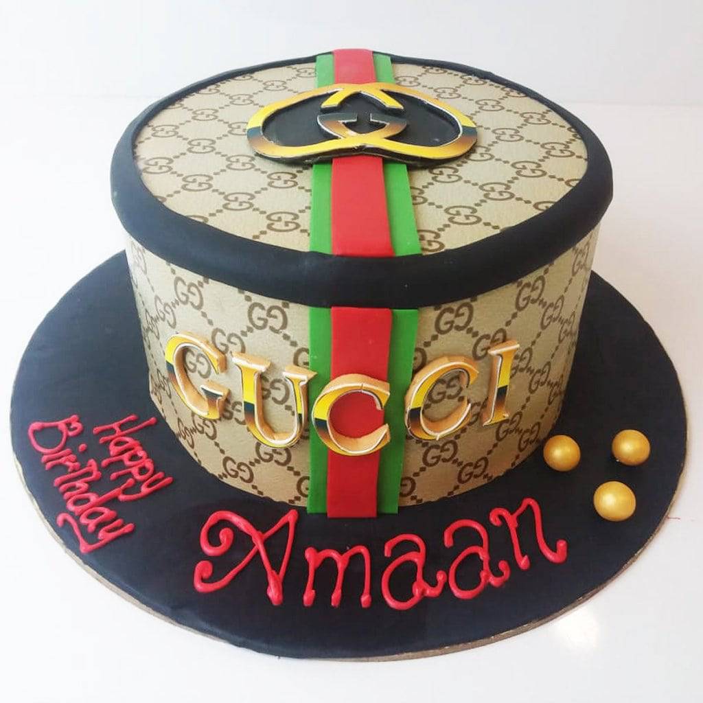 gucci birthday cake