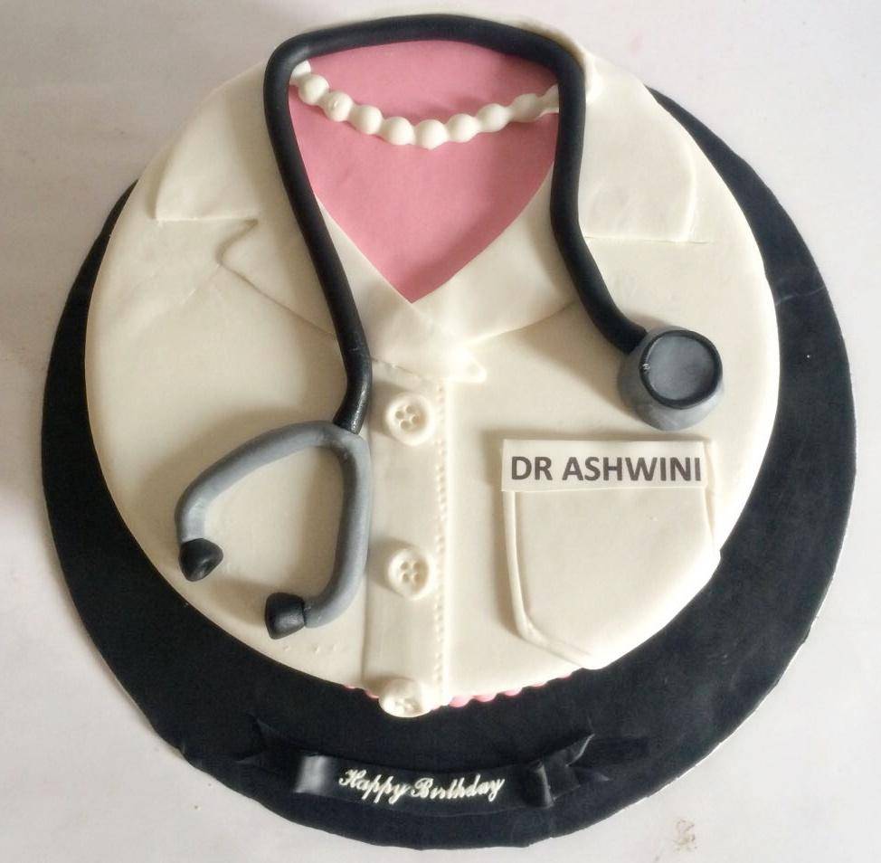 Vanilla Round Doctor Theme Cake, Packaging Type: Box, Weight: 1kg at Rs  1199/kg in Patna