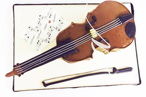 Violin Music Instrument Cake Design