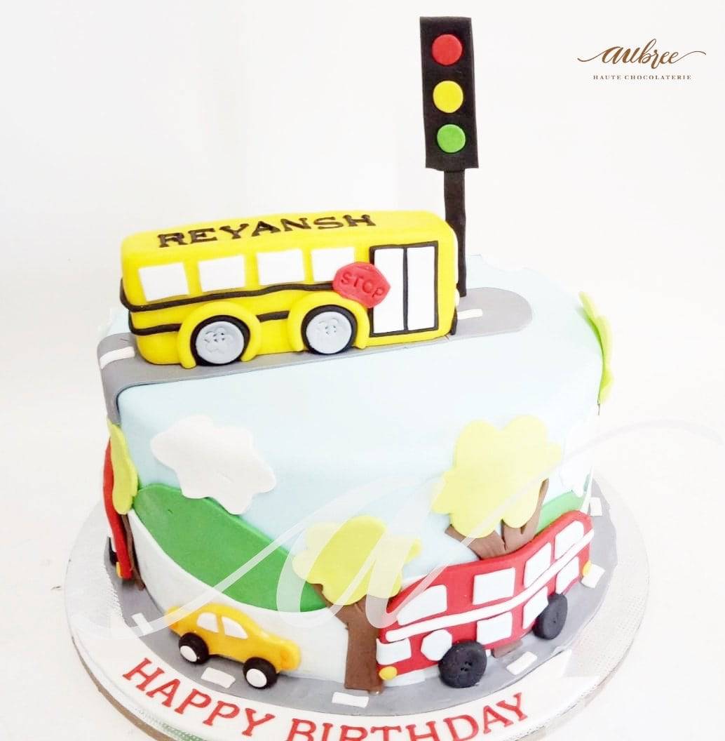 Animal Safari Jungle Bus Cake 4