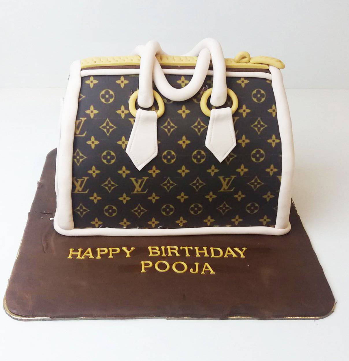 Louis Vuitton Designer Handbag Cake (How to Make)