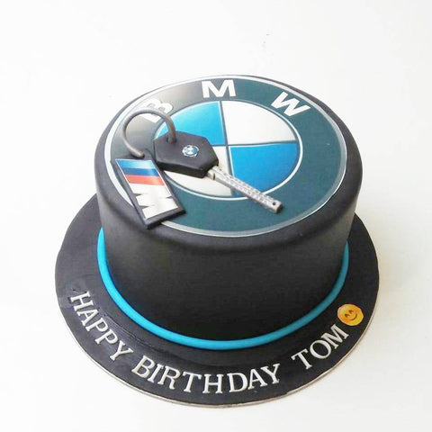 BMW Car Travel Theme Cake Design
