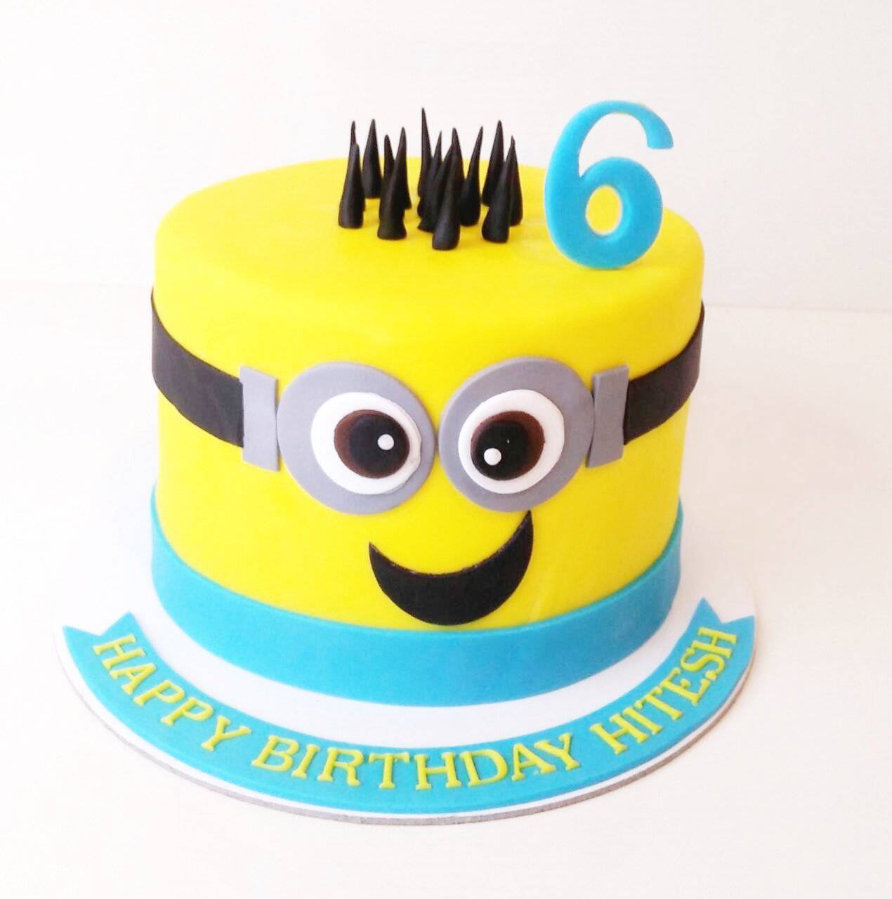 minions 1st birthday cake