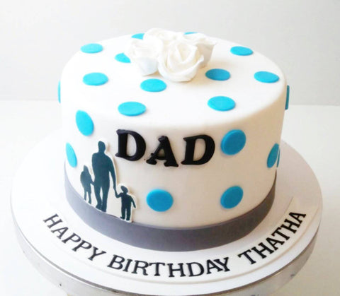 Dad special cake design for parents