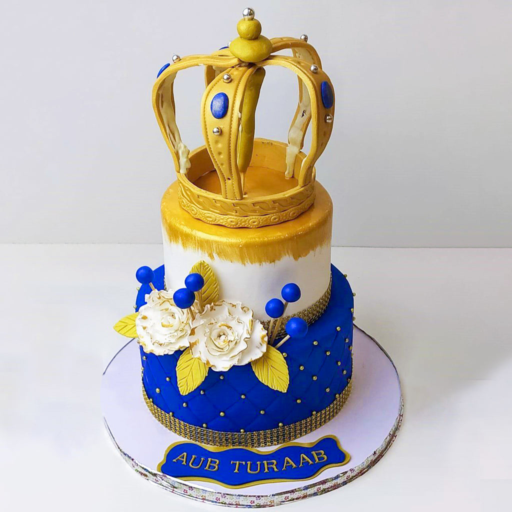 3-Tier Prince and Crown Theme Cake – Cakes All The Way