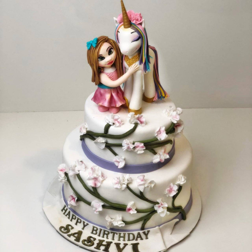 Unicorn Princess Theme Cake