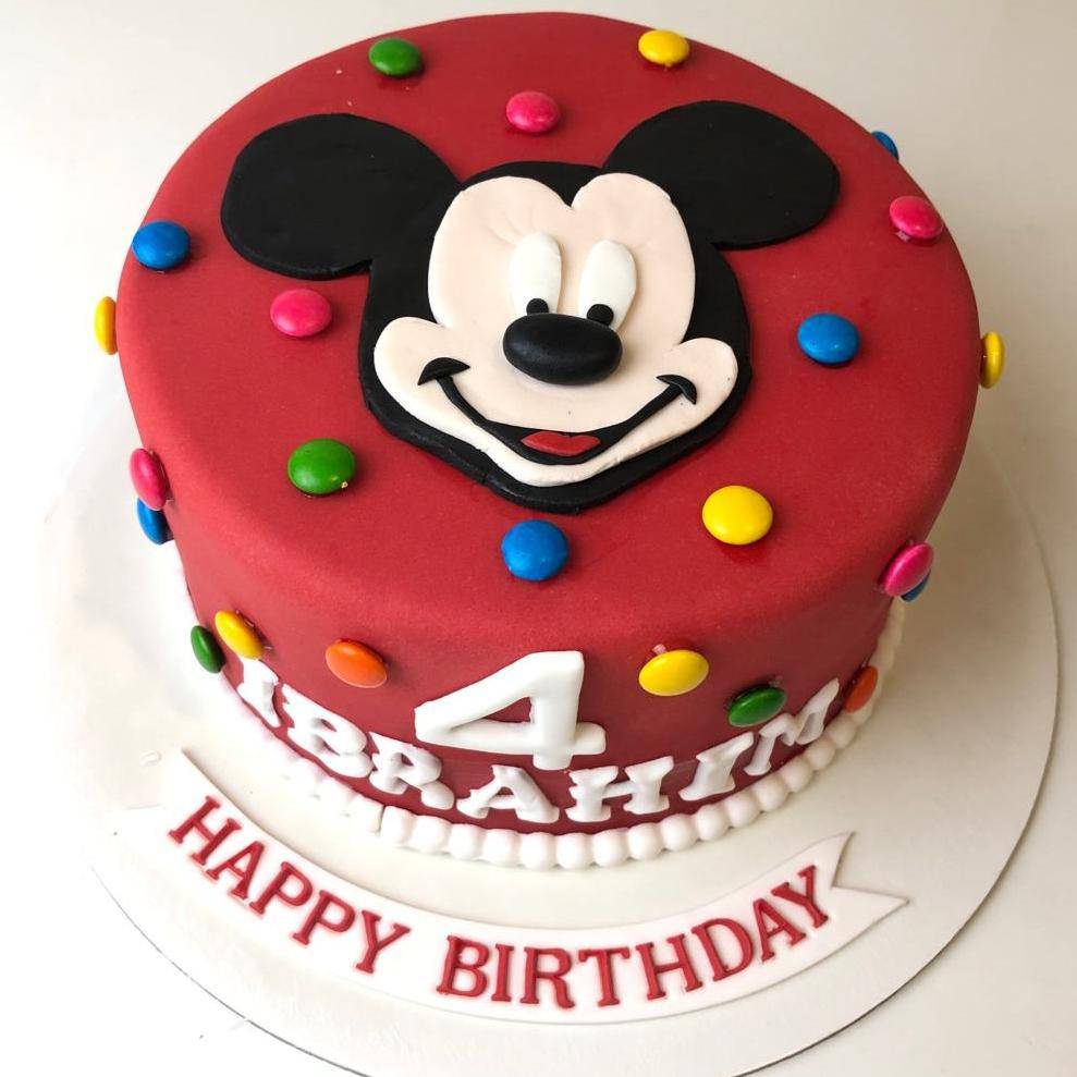 Icing Mickey Mouse Cake with Fondant E - B0587 – Circo's Pastry Shop