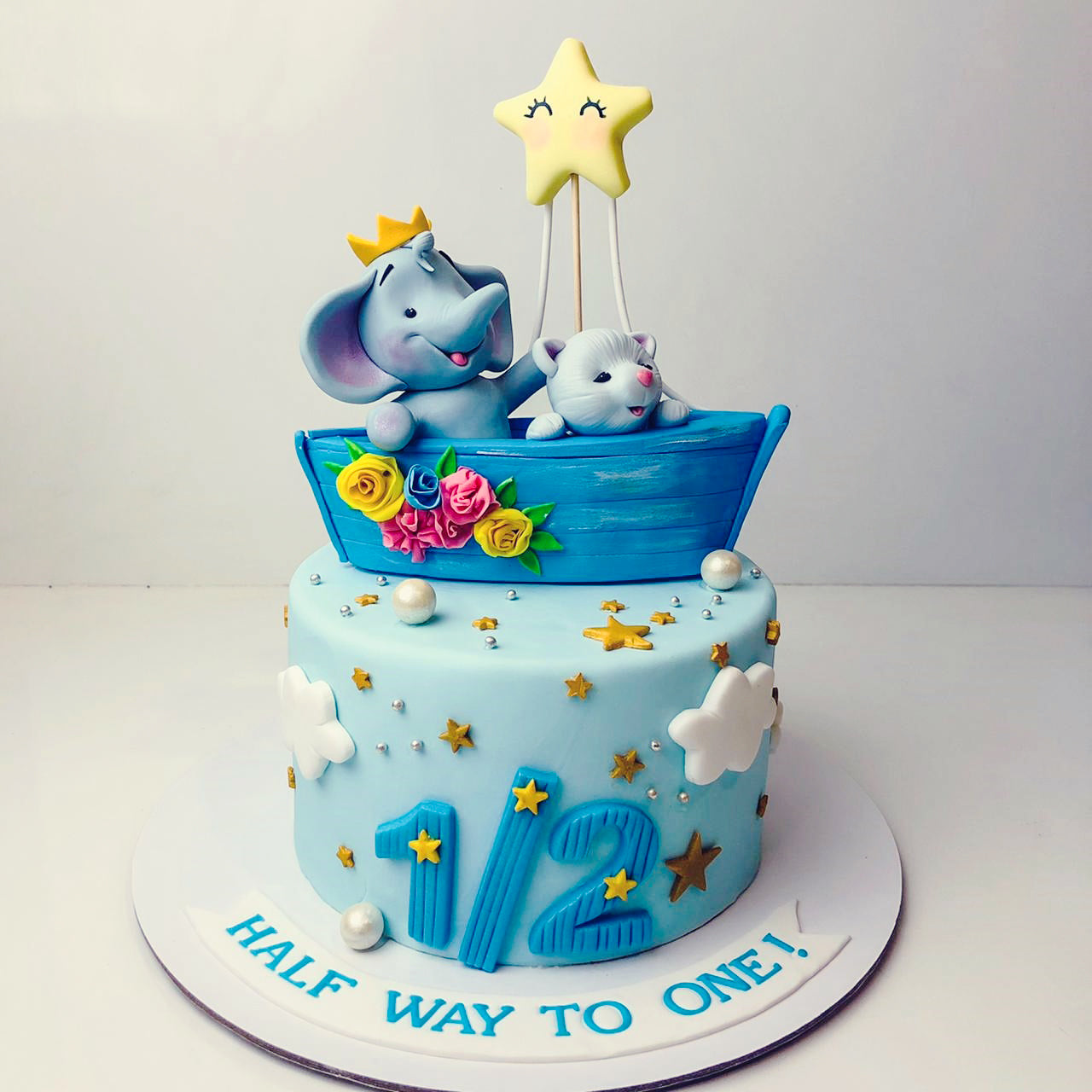 Happy Birthday Cake Topper, QSXX Resin Elephant Cake Topper Set, Elephant  with Balloons Cake Topper for Wedding Birthday Cake Decoration for Girls  Boys Cupcake Toppers (Blue): Amazon.de: Toys