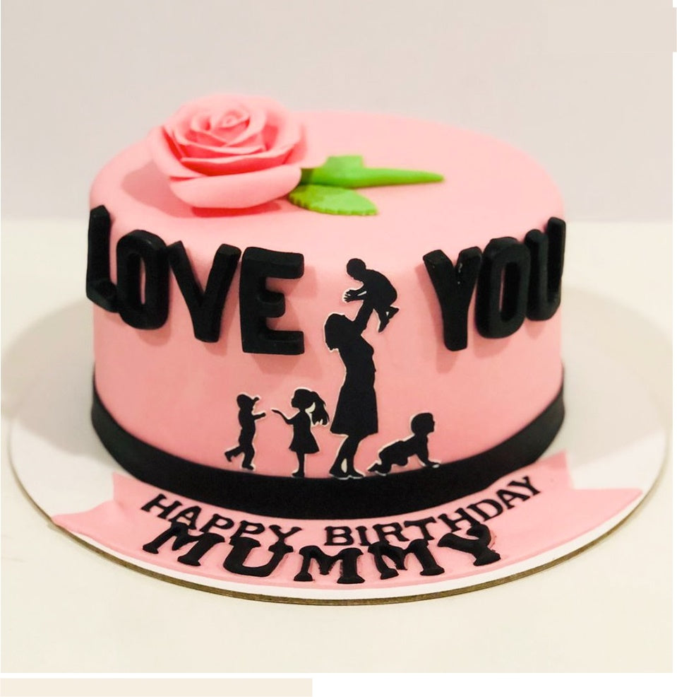 Customised cake for Mom's 65th birthday - Decorated Cake - CakesDecor