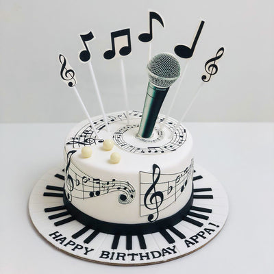 Musical Singer Cake | Music cakes, Friends cake, Happy birthday singer