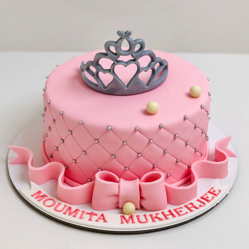 Tiara Pink Celebration Cake