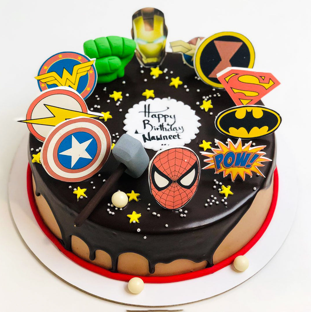 Unleash Your Superhero Spirit with an Avengers Cake | Order