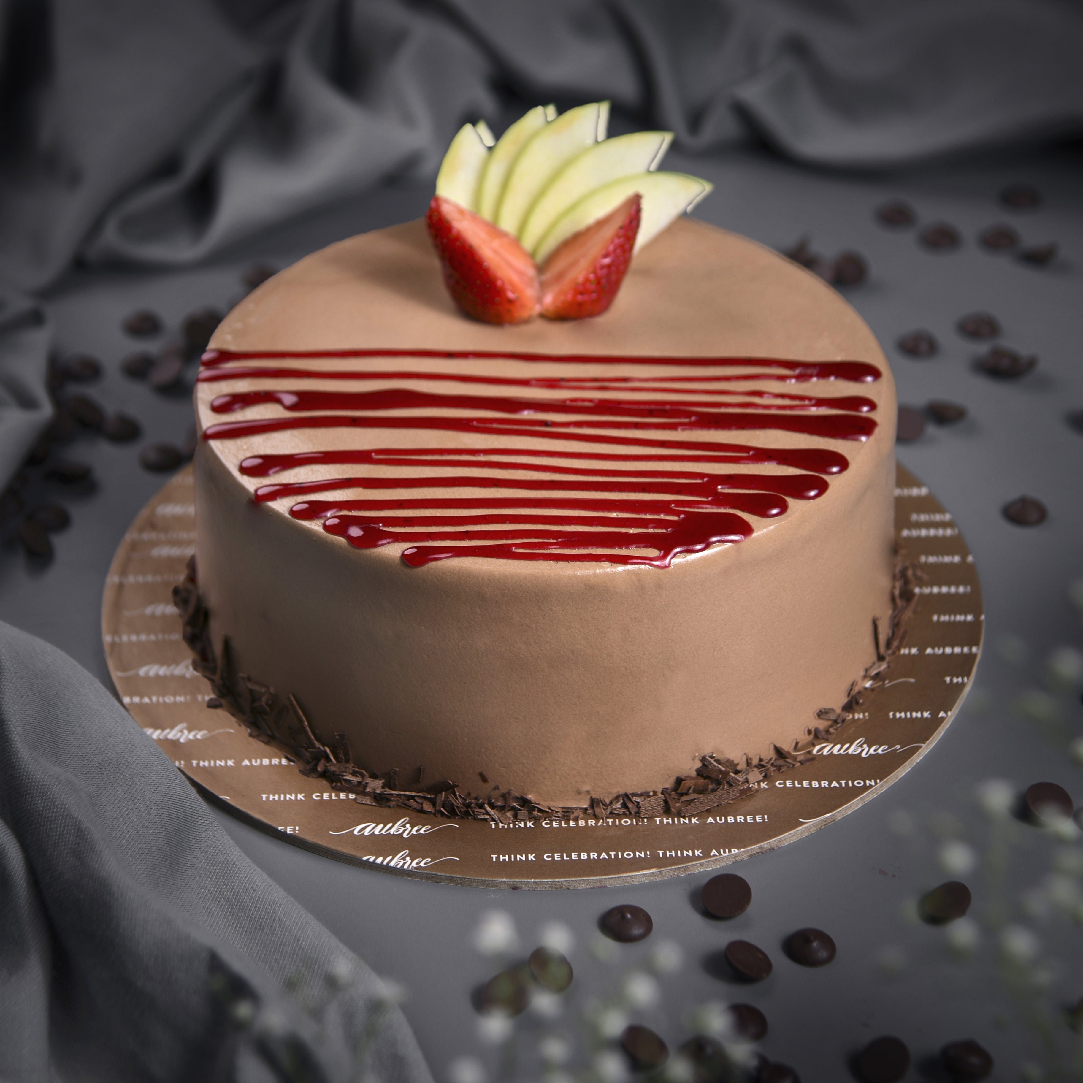 Cake – Chocolate with strawberry cream filling – Cakes By Design