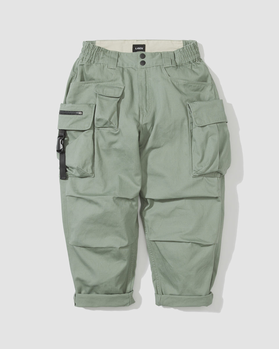 Ten Pockets Cargo Pants - Herringbone Olive – LAKH supply