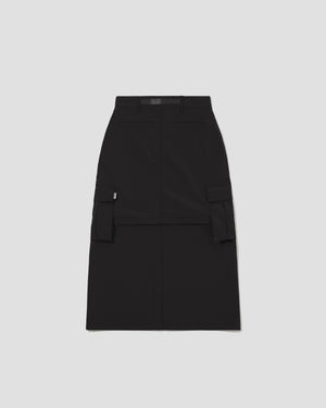 Detachable Straight Skirt - Black