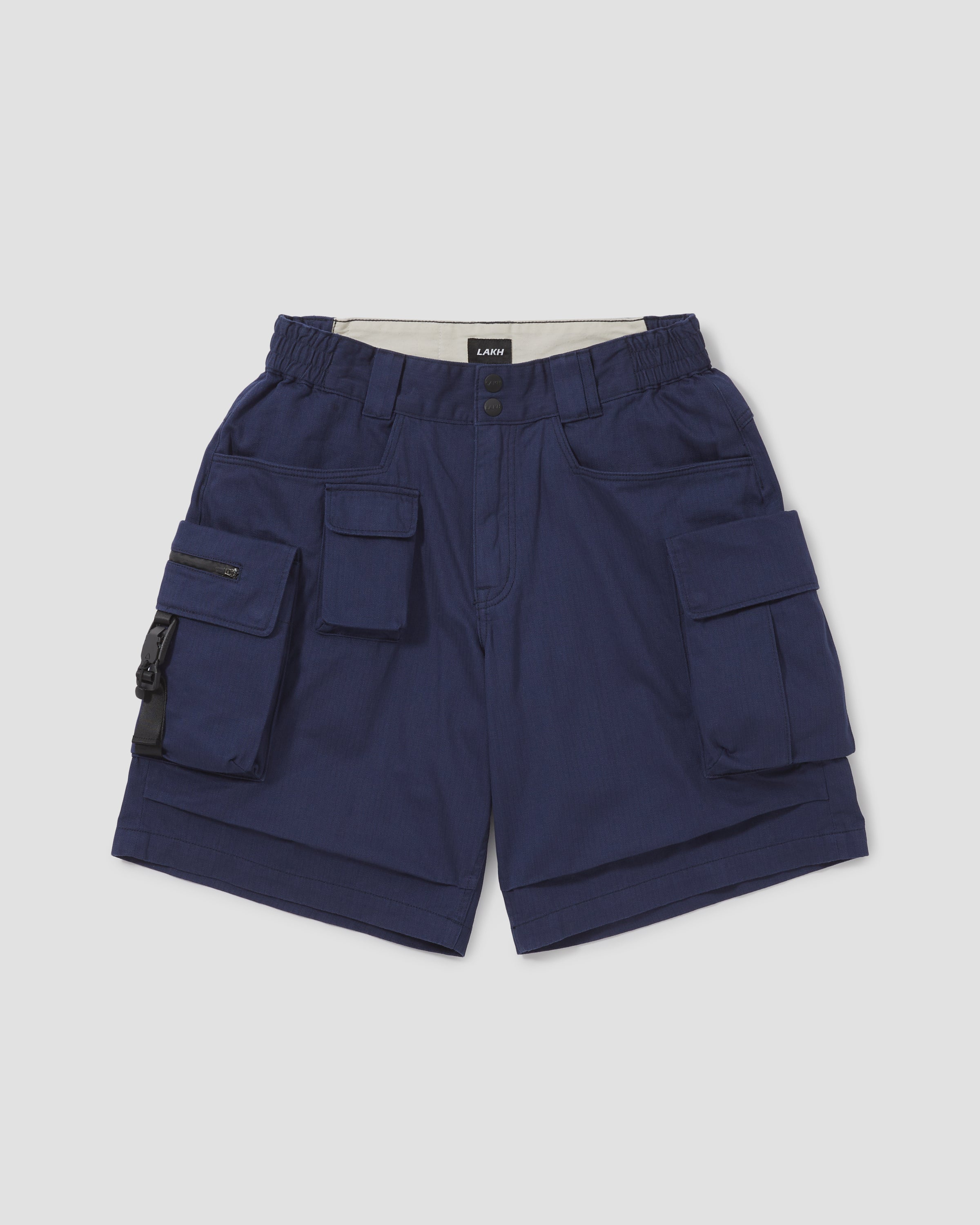 Ten Pockets Cargo Shorts - Herringbone Navy – LAKH supply