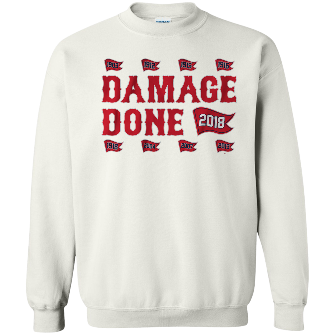 Damage Done Sweater Red Sox Champion 2018 – Wind Vandy