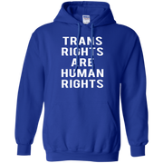 Trans Rights Are Human Rights Hoodie White